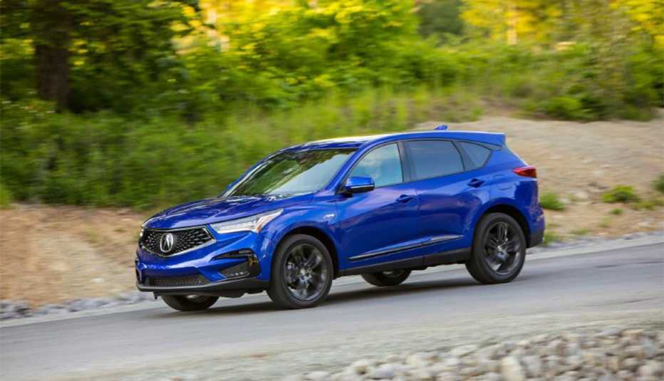 blue Acura RDX blue Acura RDX