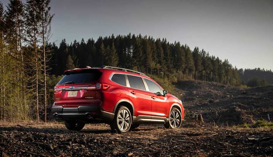 red Subaru Ascent