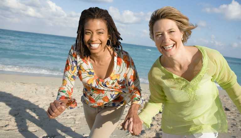 Women on the beach