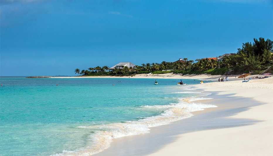 Cabbage Beach, Paradise island, Nassau, New Providence, Bahamas, Caribbean