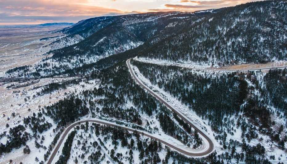 snowcapped Casper Mountain