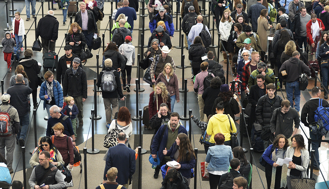 People in Security Line, Denver Airport, What Is TSA PreCheck at Airports?