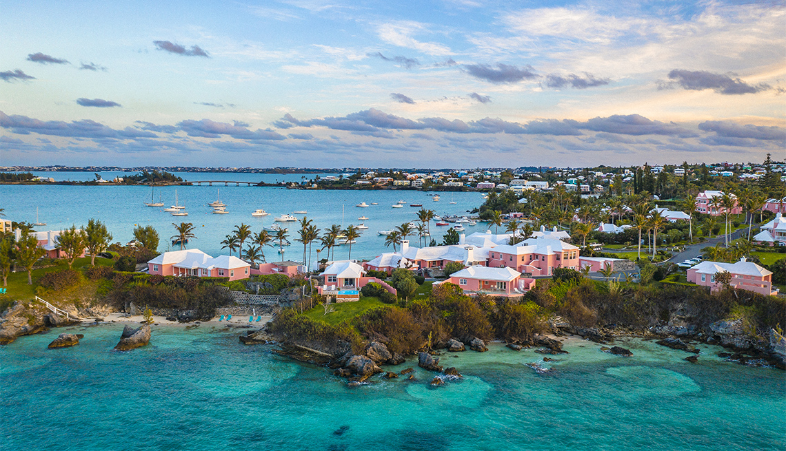 aerial view of Bermuda
