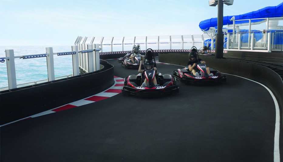 Go Karts on the Norwegian Bliss
