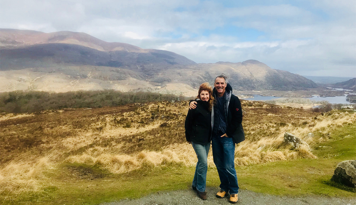 Echo Montgomery Garrett with husband in Ireland