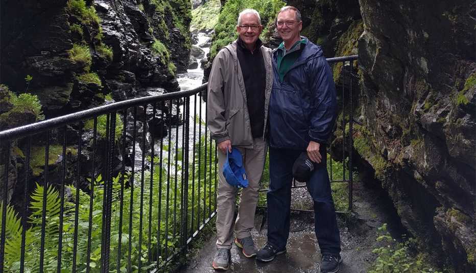 Christopher Hall and partner in Norway