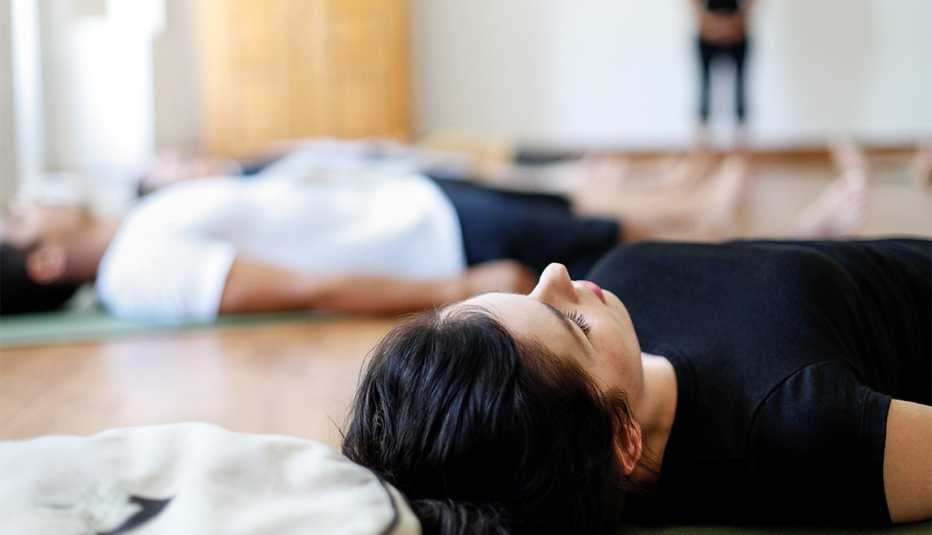 people doing wellness activities at les monastere des augustines in quebec city canada people doing wellness activities at les monastere des augustines in quebec city canada