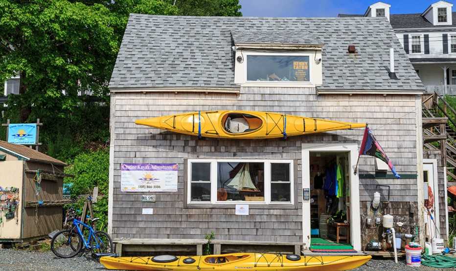Kayak and bike rental small business shop, Kayak and bike rental small business shop,