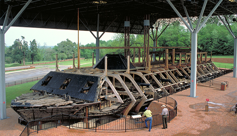 USS Cairo at Vicksburg National Military Park