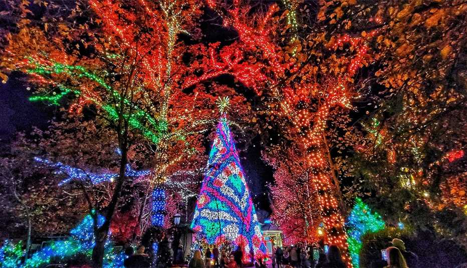 Holiday lights at Silver Dollar City