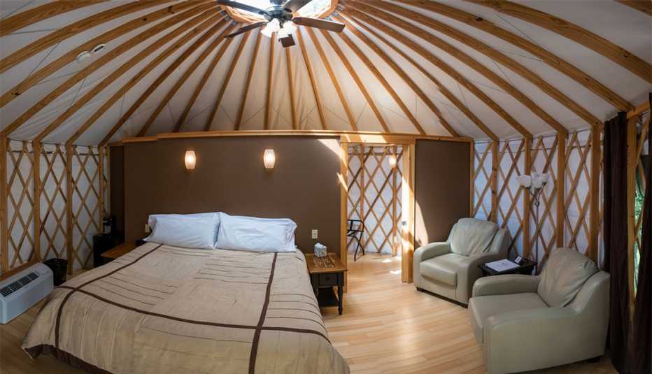 Nomad Ridge (Yurt Interior)