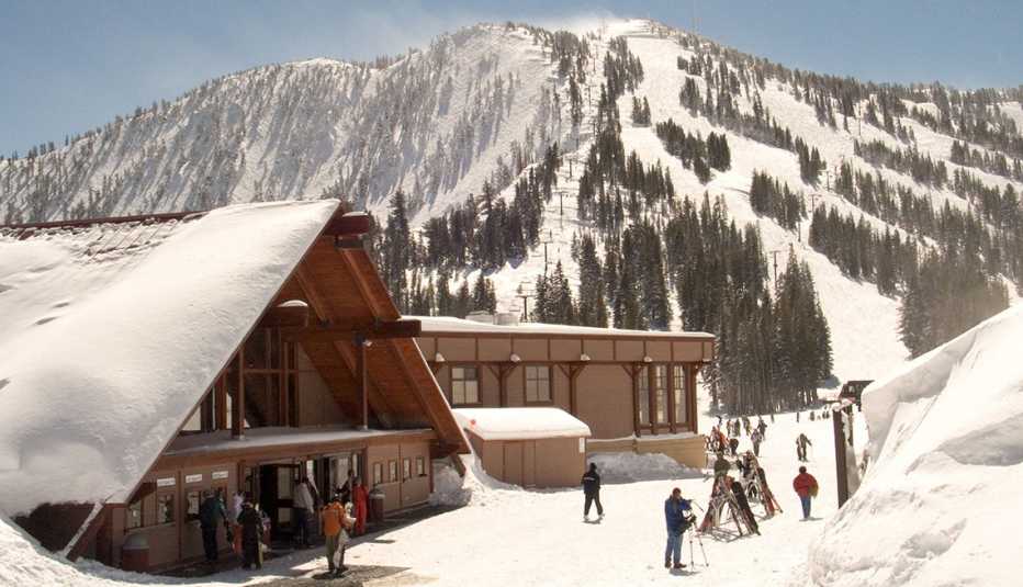 The main lodge at Mt Rose Ski Area