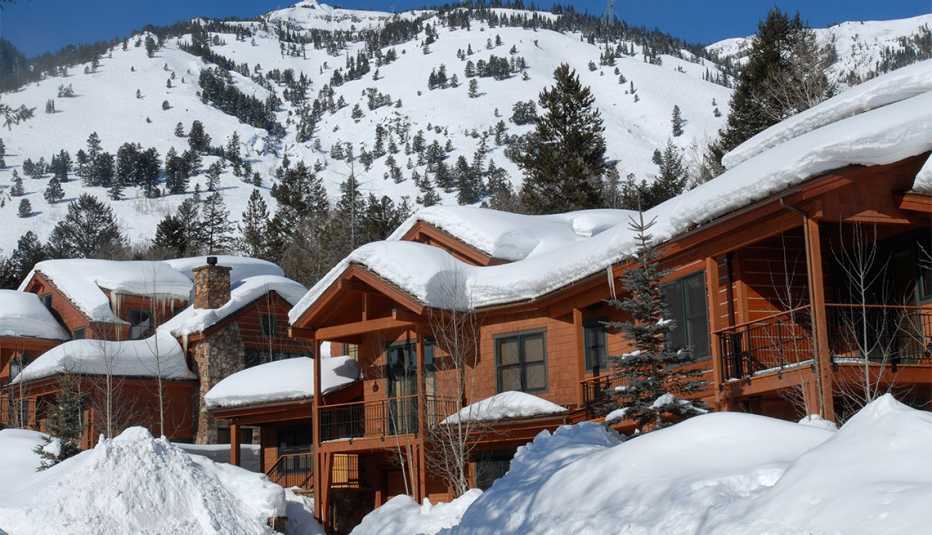 set of ski residences chalets in Jackson Hole, WY