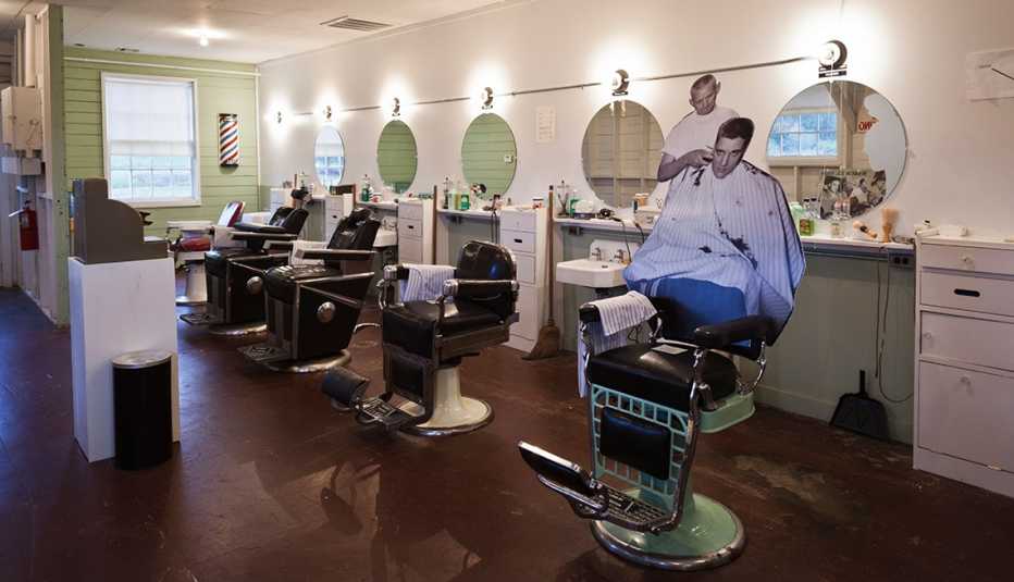 Arkansas, Barling, Fort Chaffee Barbershop Museum, site of Elvis Presley's first US Army haircut in 1953