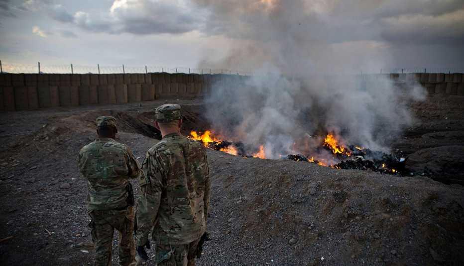 a burn pit