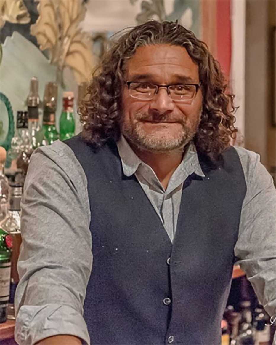 After rowing across the Atlantic to raise money to provide service dogs for veterans, Paul Lore is now tackling the Pacific. paul lore is pictured in a recent photo