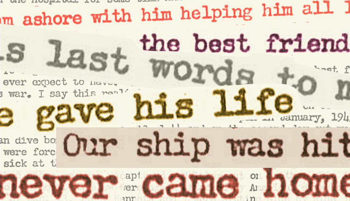 a bunched up group of words