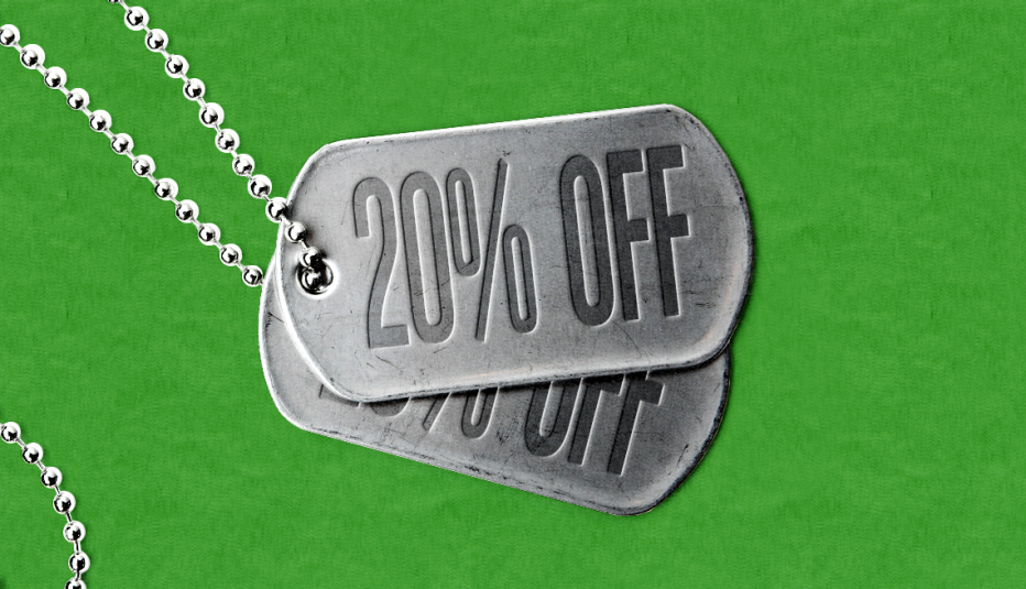 military dog tags that say twenty percent off