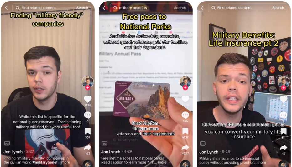 Jon Lynch TikTok account