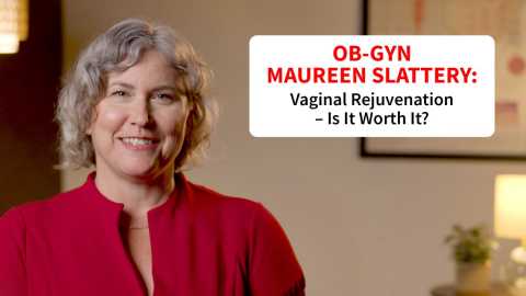 Dr. Maureen Slattery is shown in a still from the video.