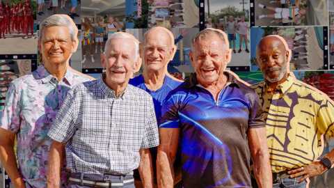 the old gays are shown in a photo