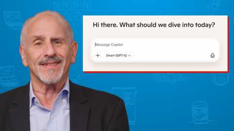 Tech writer Ed Baig is shown in still from this instructional video