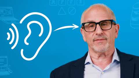 Ed Baig Hearing Aid Alternatives a man wearing glasses