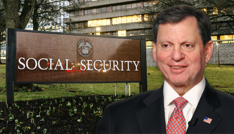 social security administration sign next to commissioner frank bisignano