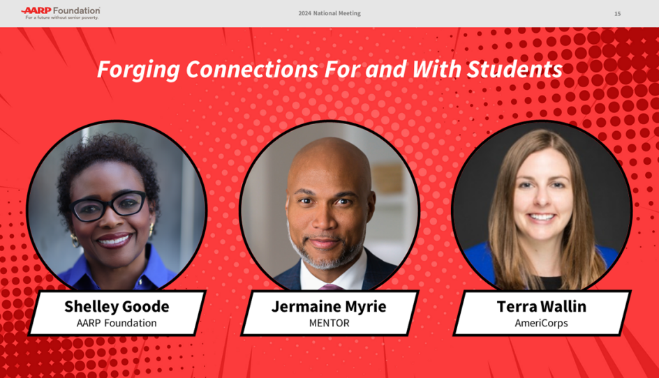 Photos of Experience Corp leaders Shelley Goode, Jermaine Myrie and Terra Wallin
