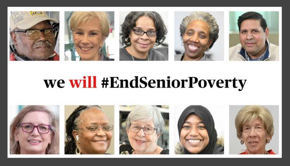 Billboard for ending senior poverty