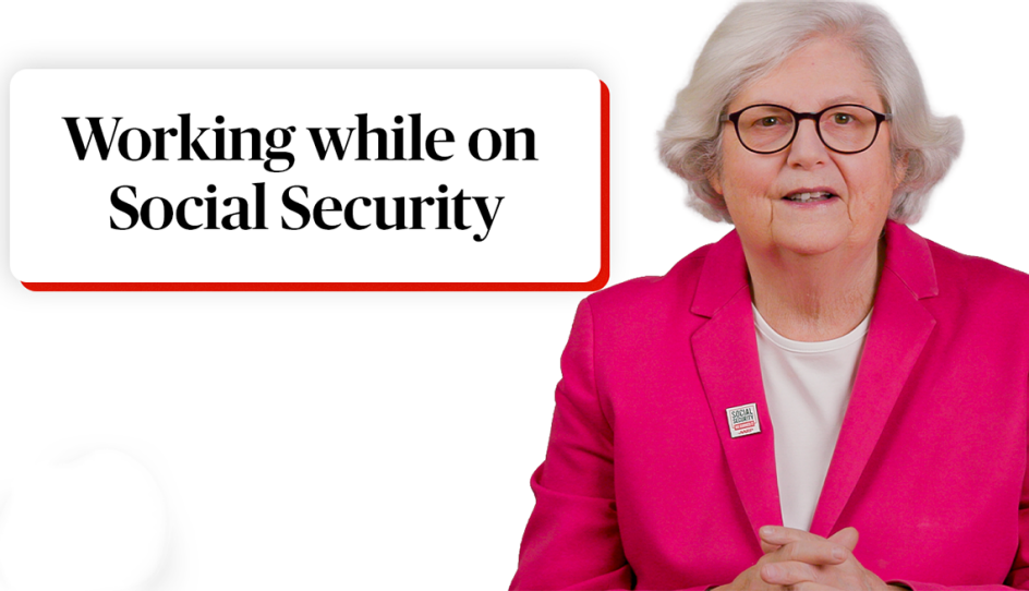 nancy leamond with text that says working while on social security
