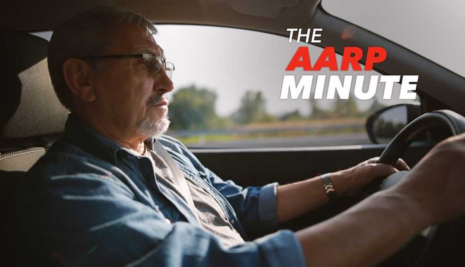 a man driving his car