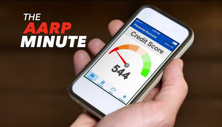 a credit score on a smartphone