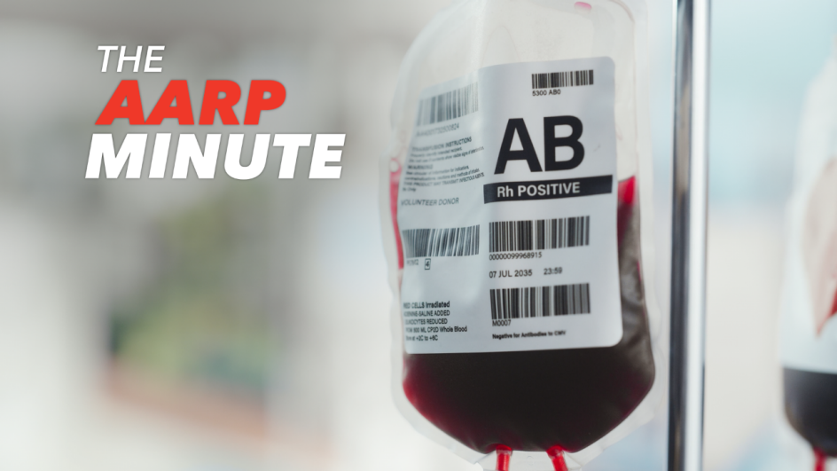 A bag of a b positive blood. The A A R P minute