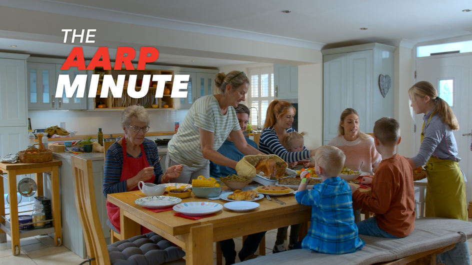 a large family sitting around the dinner table