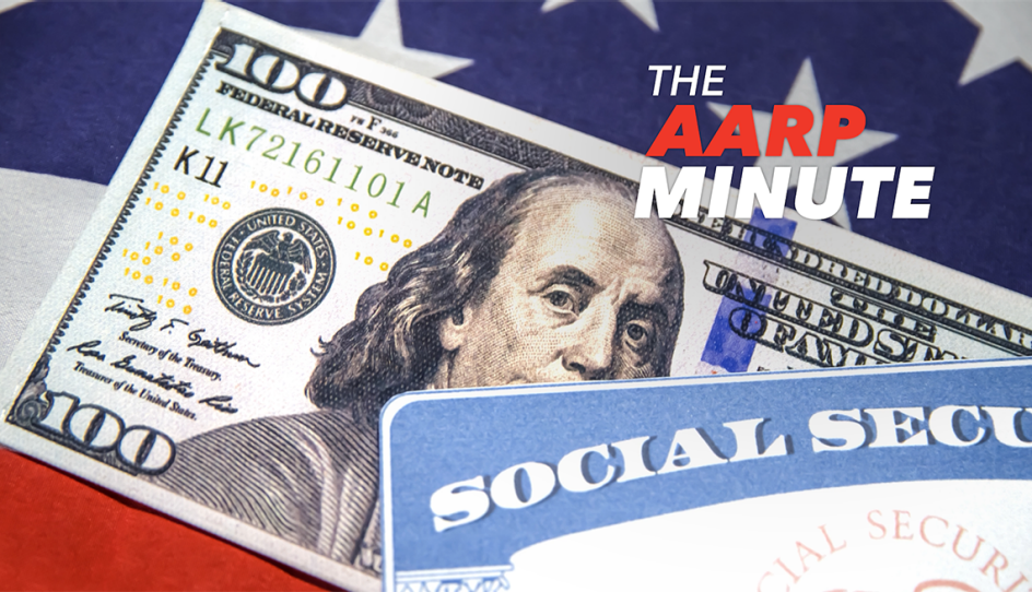 money with a social security card and american flag