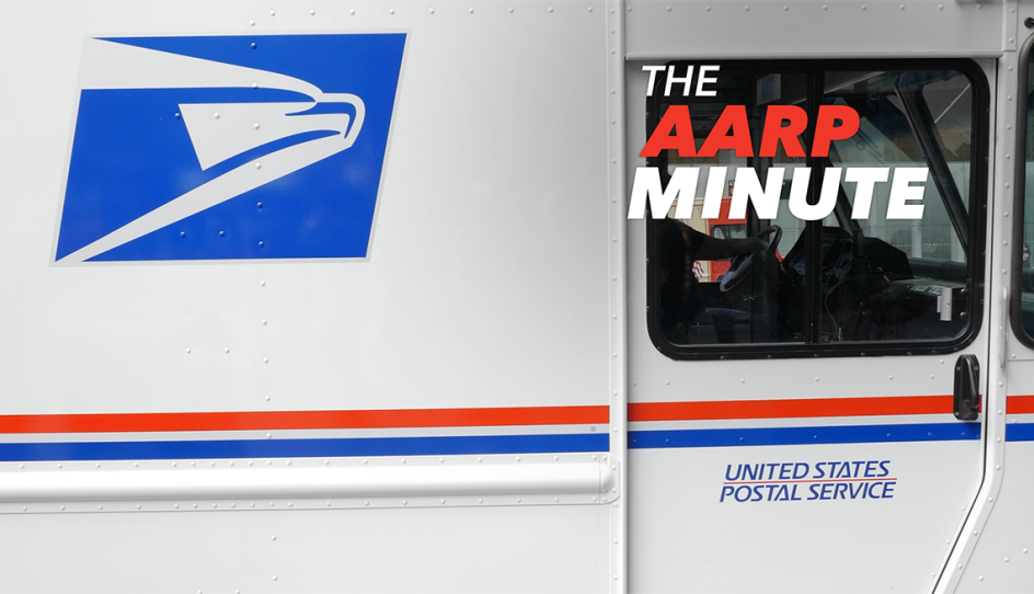 a postal service truck
