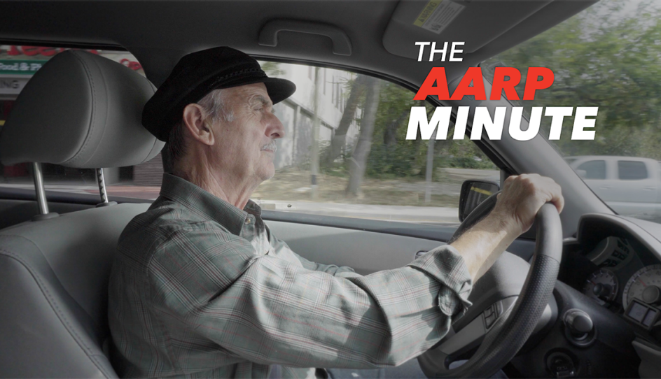 a man driving a car