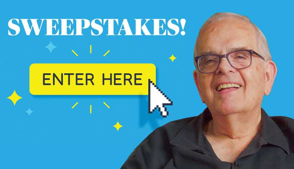 enter sweepstakes button