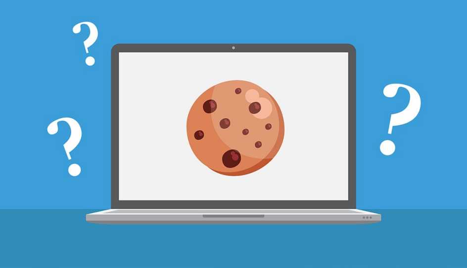 a cookie on a computer screen