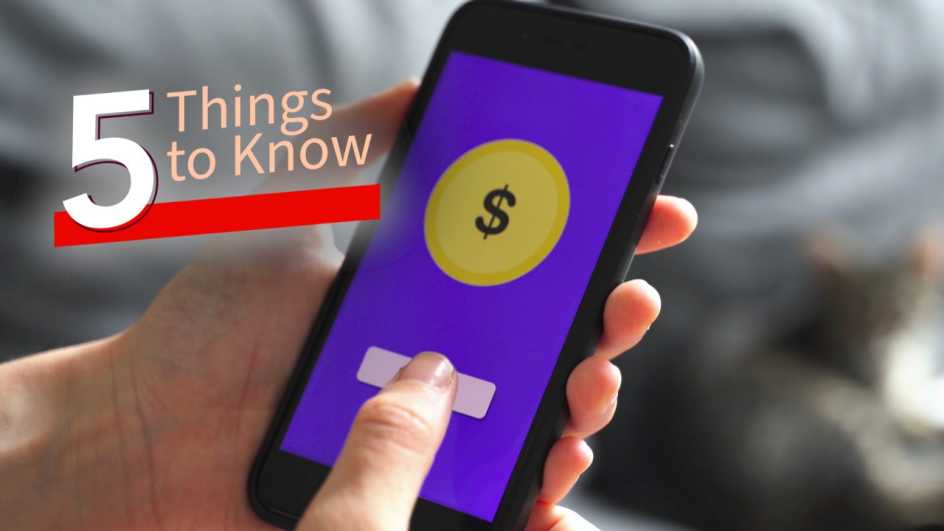 a thumb pushing a button on a mobile phone. five things to know