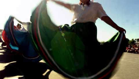 members of the Grupo Folklorico de Fullbright  at the Cinco de Mayo 