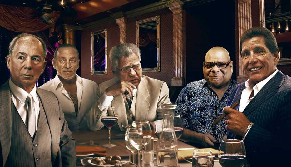 Oldfellas - A look at the aging of organized crime, through contemporary elderly, often ailing (or faking) alleged mob bosses either under indictment, on trial, serving sentences or otherwise involved. 