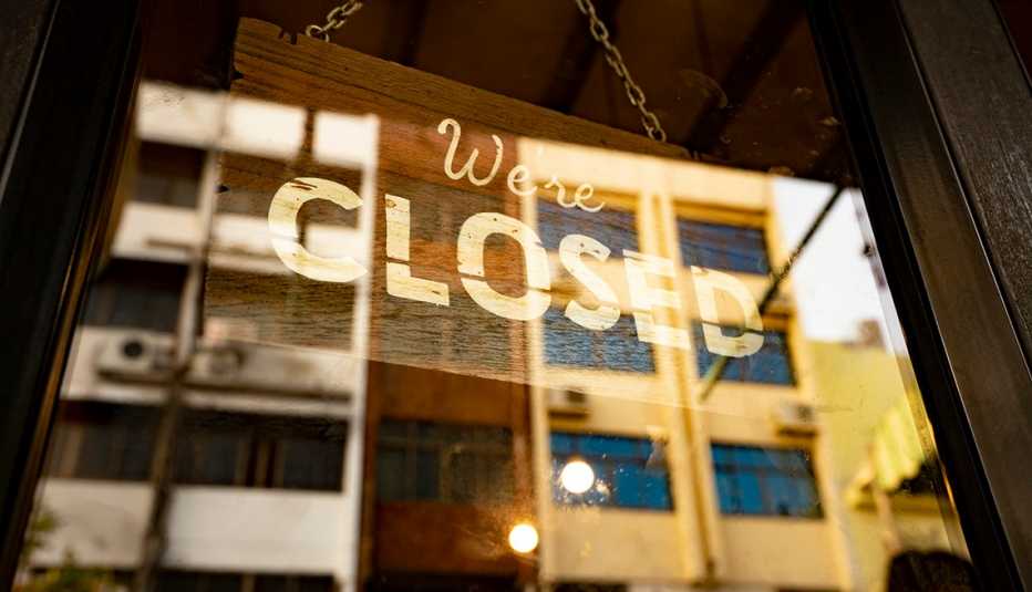 A closed sign