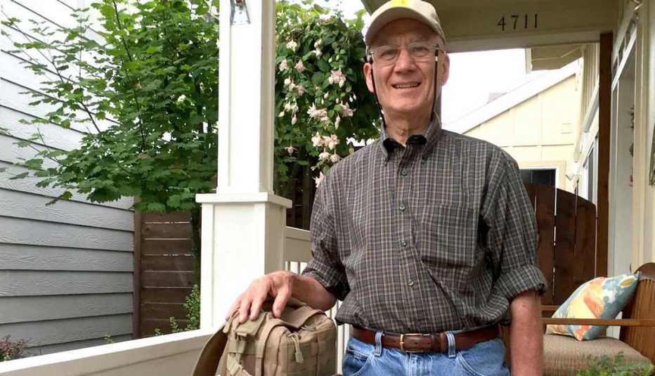 Gary Nees leaves on a trip from home Gary Nees leaves on a trip from home