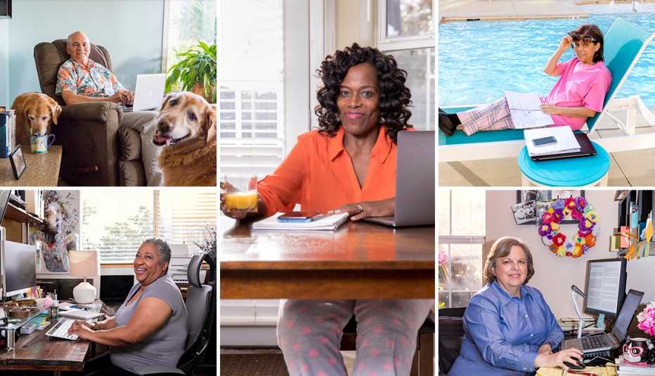 People working from home People working from home
