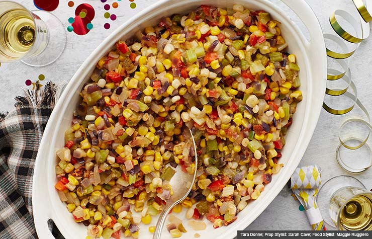 Platón con verduras
