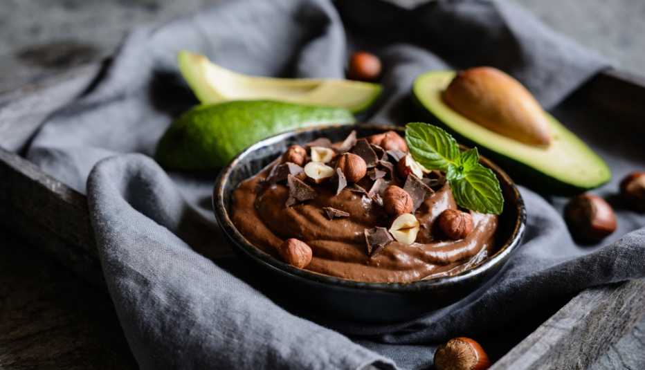 Chocolate negro con aguacate