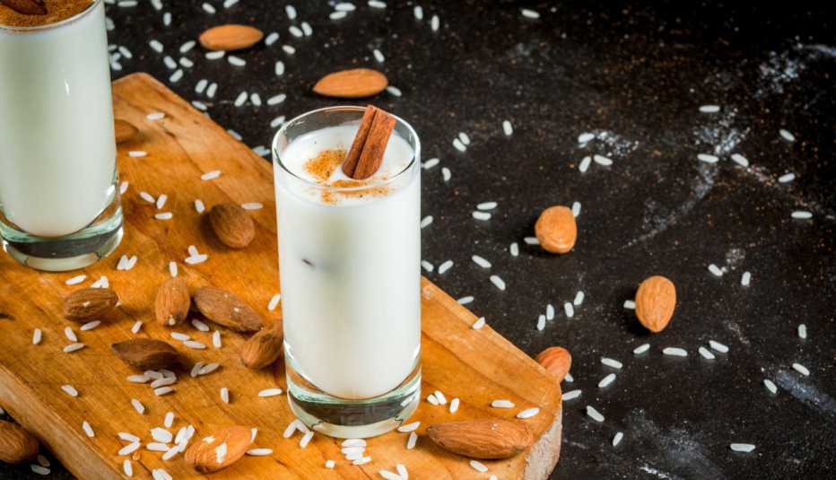 Horchata con mezcal o tequila reposado