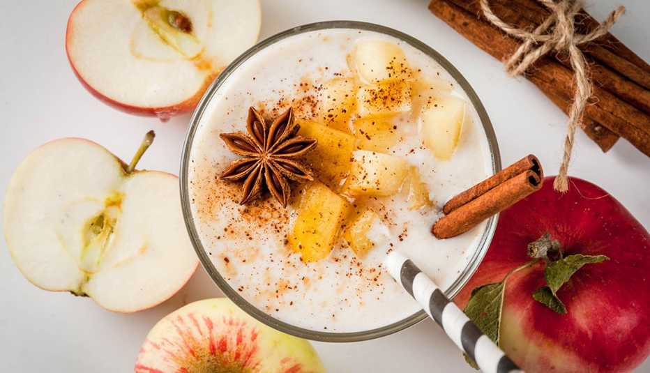 Batido de pie de manzana